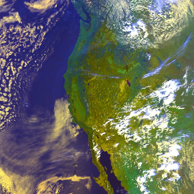 NOAA AVHRR Ch 1/2/4<br>Western North America
